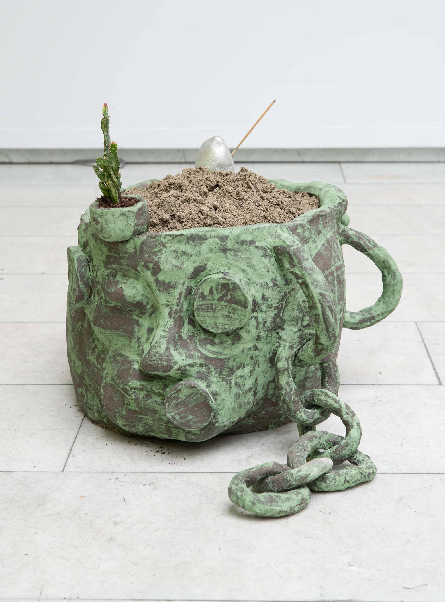 Floorpot (with plant and incense holder) (2019) — Bjørn Mortensen
