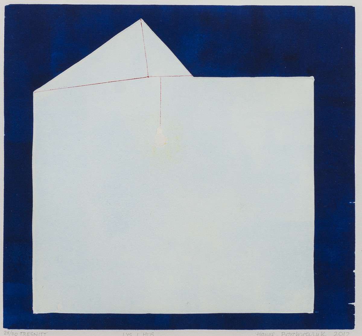 Lys i hus, blått (2013) — Hanne Borchgrevink