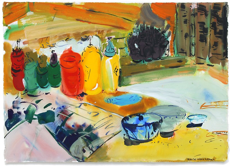 På gulvet i atelieret (2008) — Bente Tønnessen